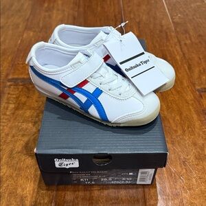 Onitsuka Tiger Kids Sneakers - White, Blue, Red